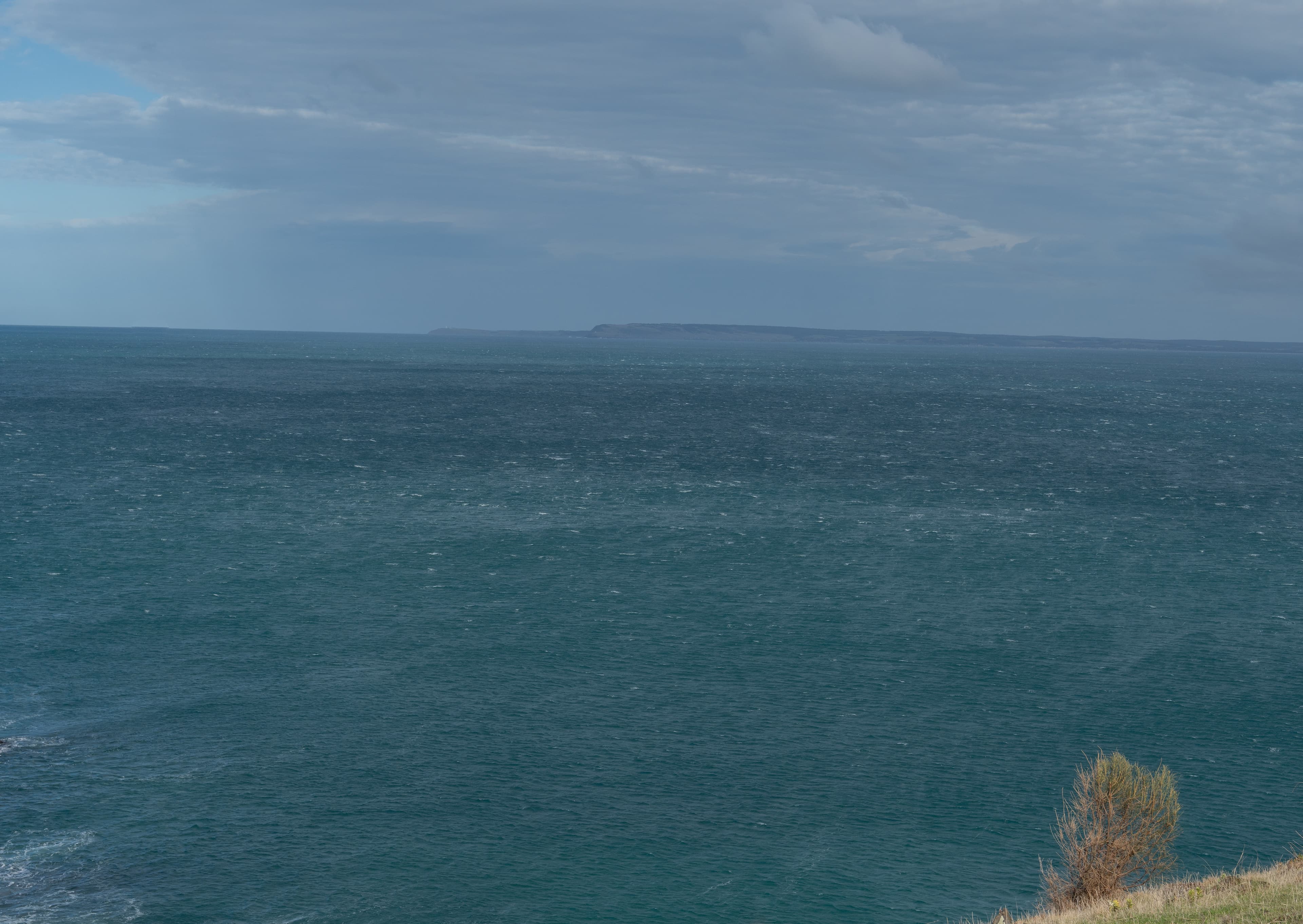 Strong winds with Kangaroo Island just visible