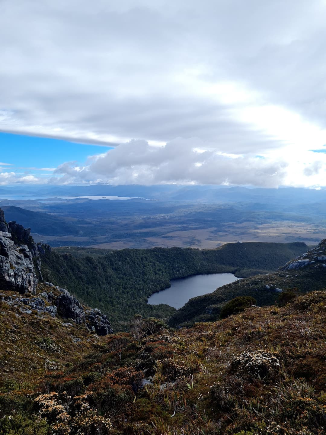 The first glacial lake of the range - Lake Neptune or Pluto (not sure which)