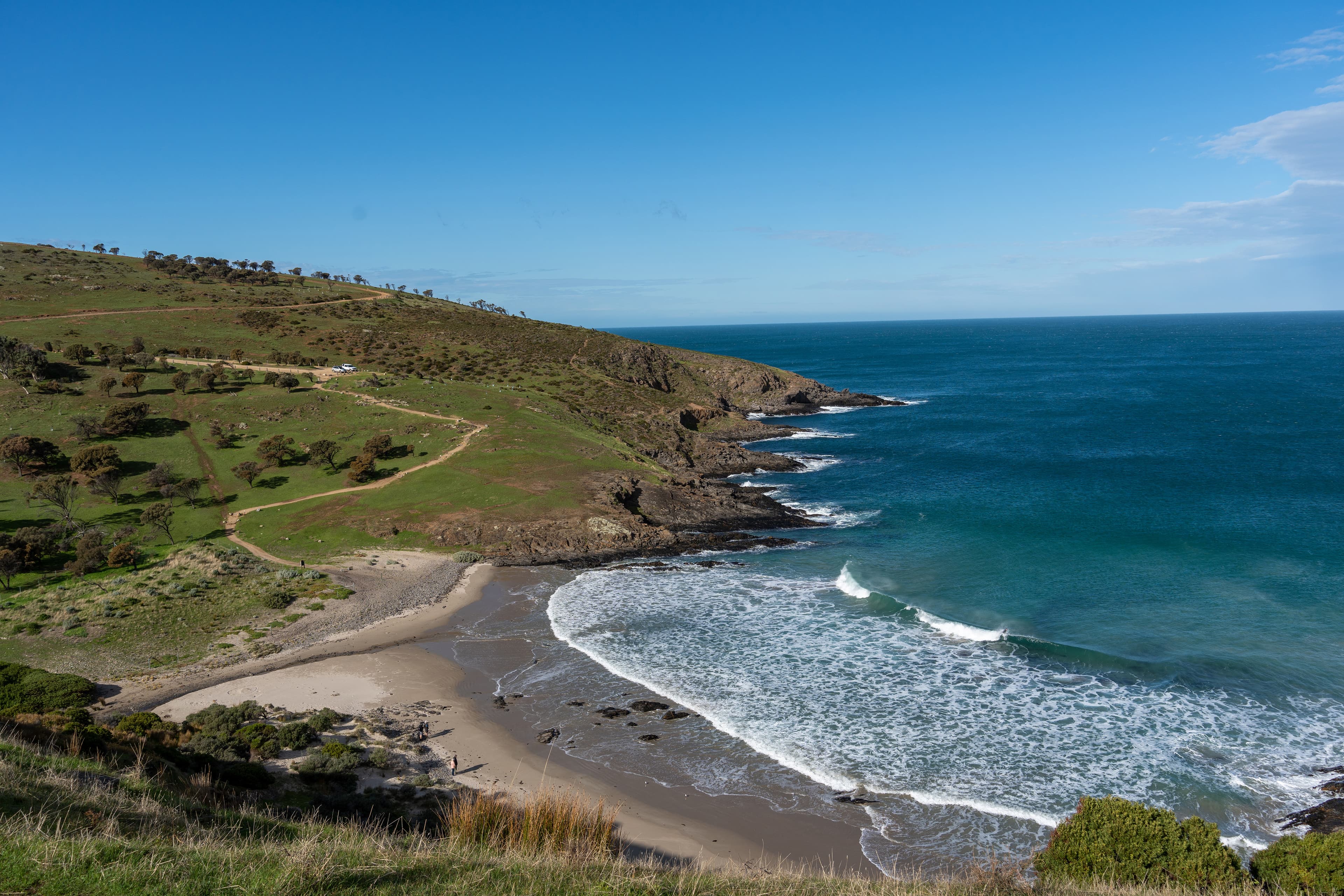 Stunning blowhole beach 